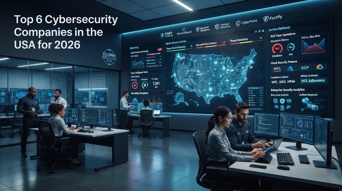Top 6 Cybersecurity Companies in the USA (2026)